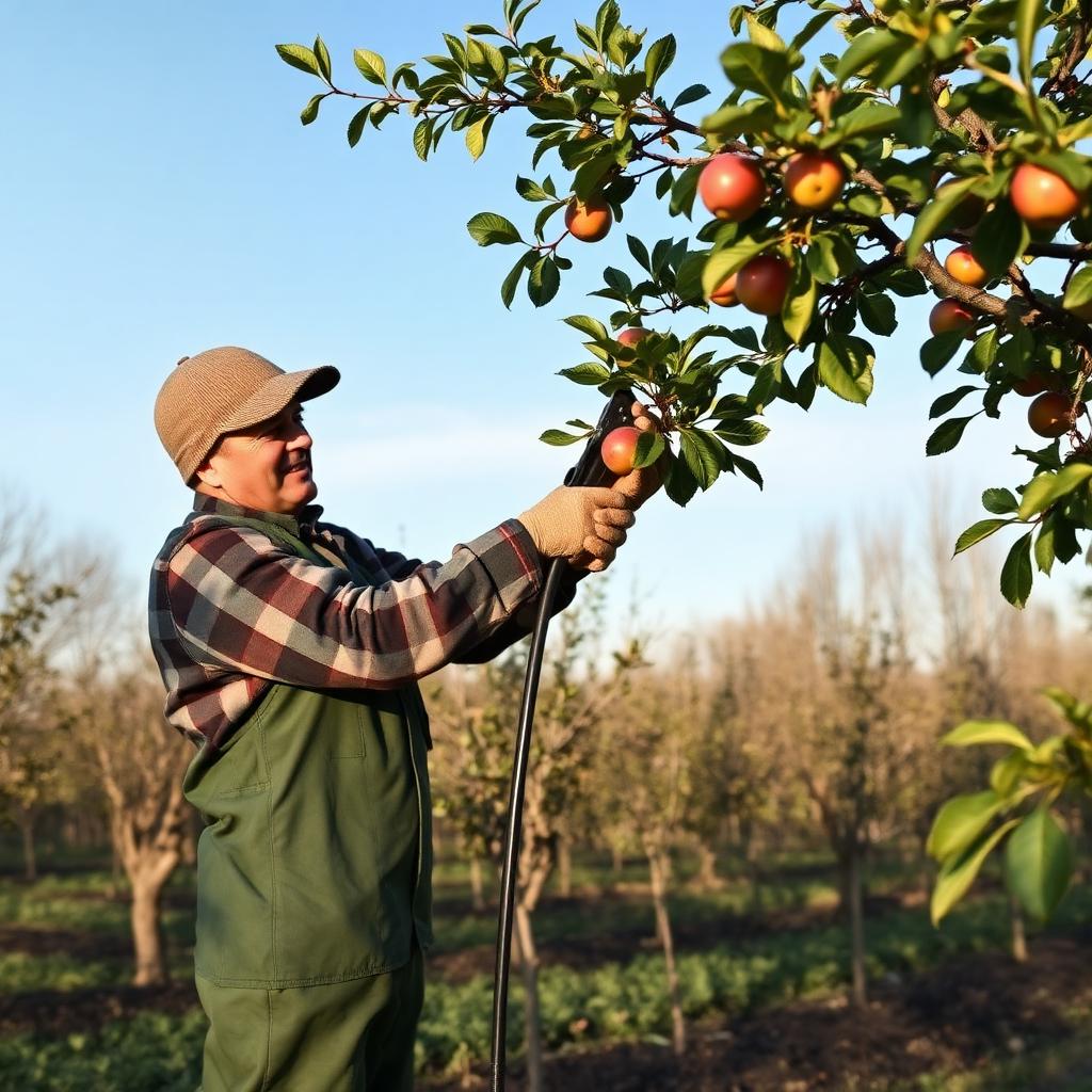 Taille d'arbres fruitiers par un professionnel en Isère